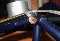 duct tape ski to BB shell
