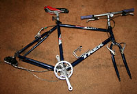 old mountain bike