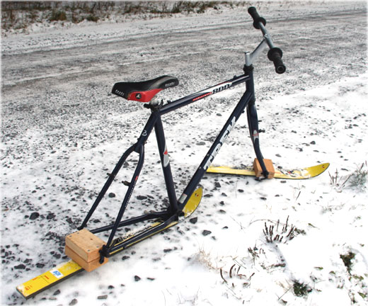 ski bike ready to ride