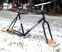 the ski bike